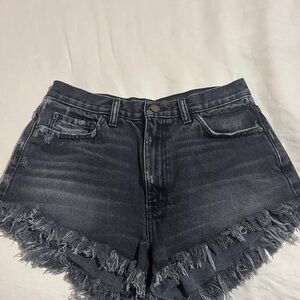 BDG Distressed Black Jean Shorts